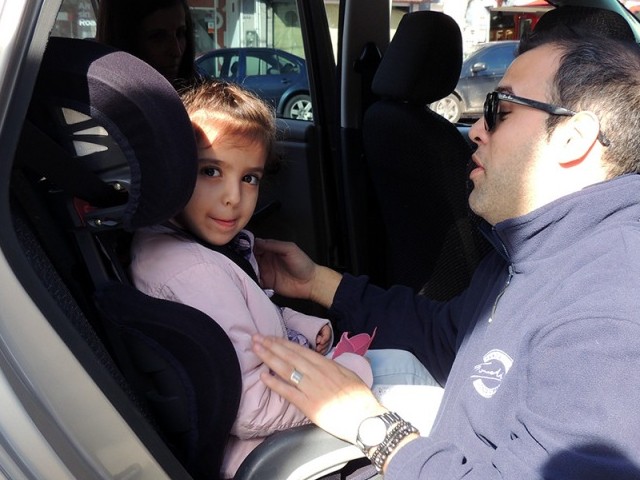 Promoting child seats use in Colonia