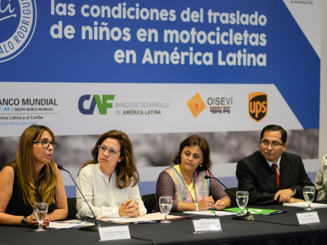 What is children transport on motorcycles like in Latin America?