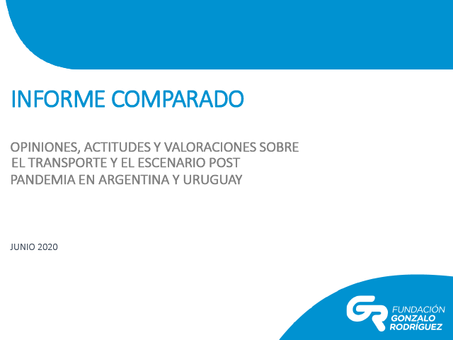 Opiniones, actitudes y valoraciones sobre el transporte y el escenario post-pandemia en Argentina y Uruguay