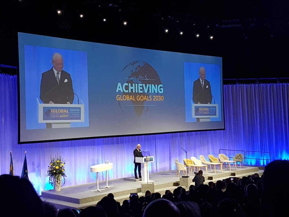 Present at the 3rd Global Ministerial Conference on Road Safety